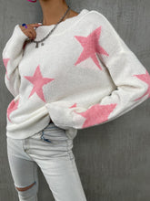 Load image into Gallery viewer, Star Pattern V Neck Sweater
