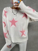 Load image into Gallery viewer, Star Pattern V Neck Sweater
