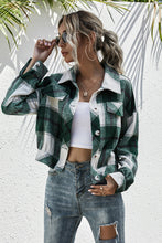 Load image into Gallery viewer, Plaid Button Down Long Sleeve Jacket
