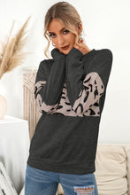 Load image into Gallery viewer, Contrast Leopard Crewneck Sweatshirt
