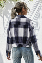 Load image into Gallery viewer, Plaid Button Down Long Sleeve Jacket
