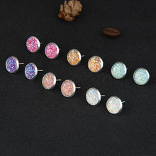 Load image into Gallery viewer, 6 Pairs/Set Women&#39;s Druzy Earrings
