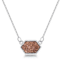 Load image into Gallery viewer, Druzy Necklace Gold Plated
