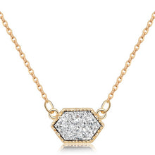 Load image into Gallery viewer, Druzy Necklace Gold Plated
