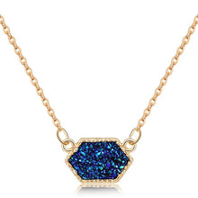 Load image into Gallery viewer, Druzy Necklace Gold Plated
