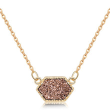 Load image into Gallery viewer, Druzy Necklace Gold Plated
